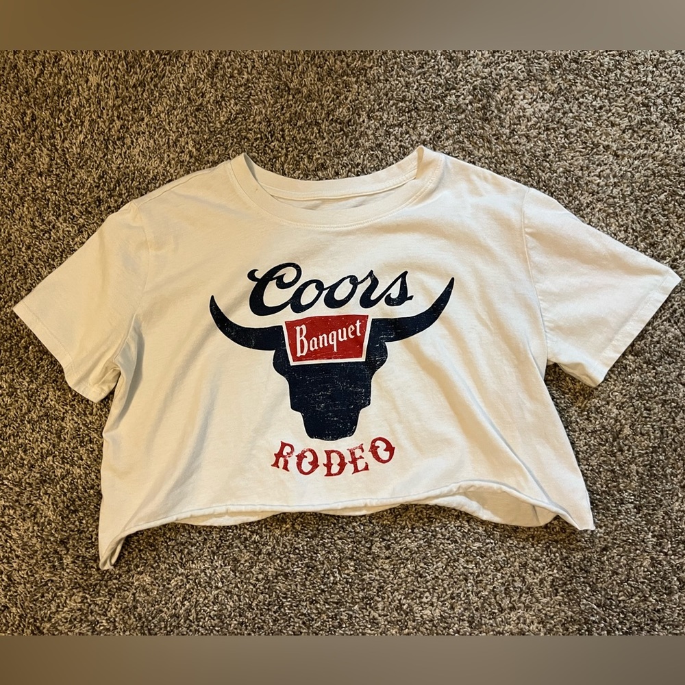 Coors Banquet Rodeo Crop Top